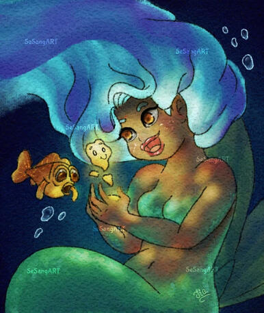 The mermaid and the smiling soul